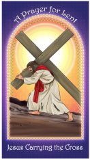 10-Pack of Prayer Card - Jesus Carrying the Cross